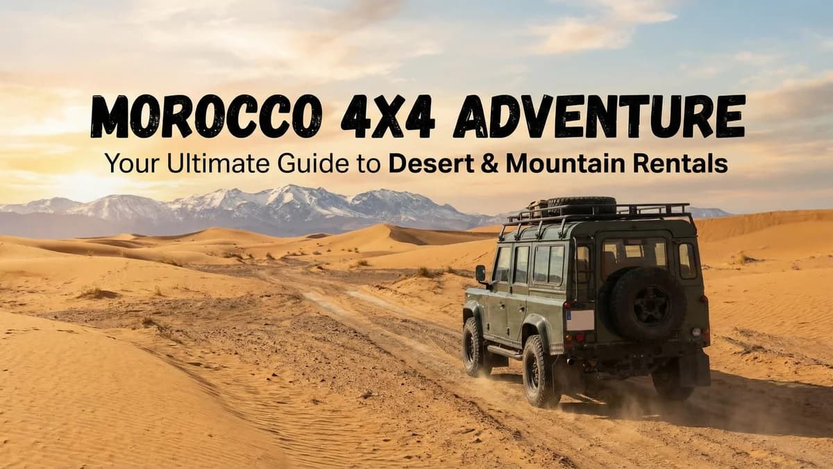 استئجار سيارة 4x4 في المغرب: الصحراء وجبال الأطلس وأفضل العروض