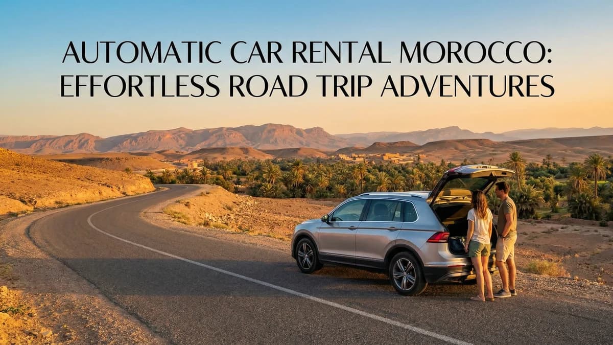تأجير سيارة أوتوماتيك في المغرب: الأسعار وأين تجدها